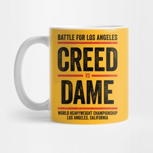 Vintage Boxing Battle Of Los Angeles Yellow Mug